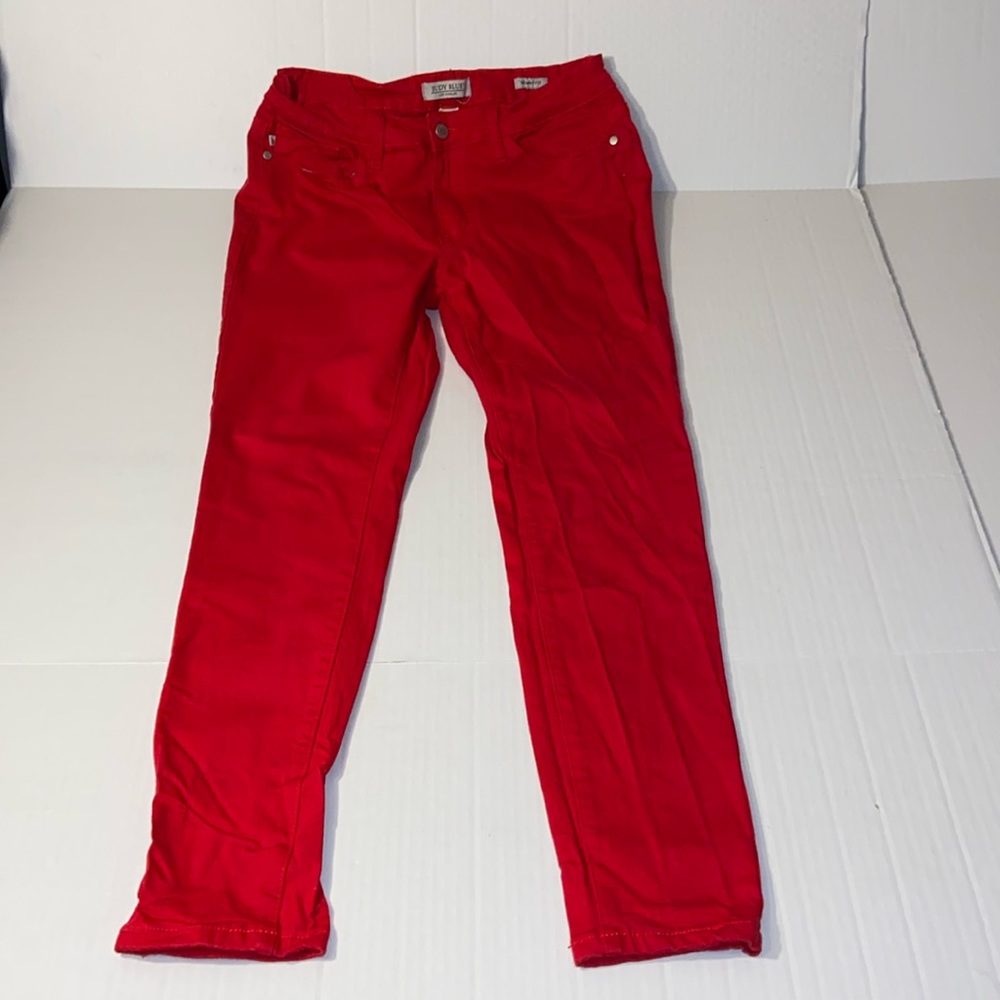 Judy Blue Juniors Size 13 / 31 Red Skinny Fit Denim Jeans